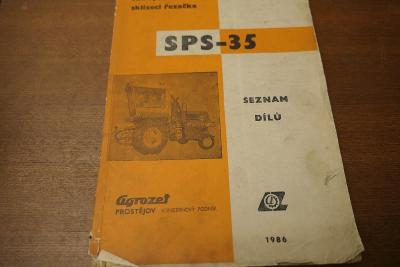 Kniha Samojízdná sklízecí řezačka SPS-35 seznam dílů (Agrozet) A4