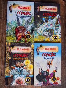 Magie 1 - 4 Jackson gamebook, vše 1. vydání, stav viz fotky, čti info