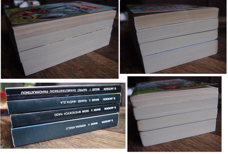 Magie 1 - 4 Jackson gamebook, vše 1. vydání, stav viz fotky, čti info - Knižní sci-fi / fantasy