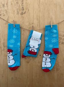 Veselé ponožky Sněhulák LaVsox