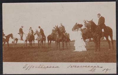 Vyjížďka na koních, rodinná korespondence princezny Eleonory de Ligne