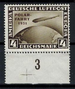 Reich č.458 Zeppelin PolarFahrt (2200 Euro) čistá (viz.obrázky a popis