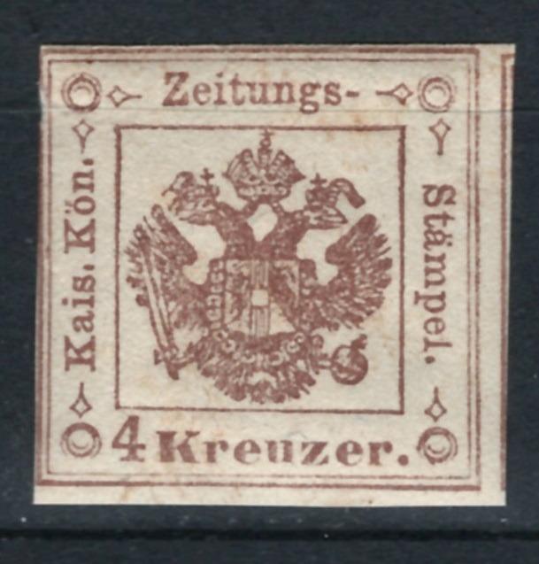 Rakousko / ÖSTERREICH - ZEITUNGSMARKE - 1858/1859 - Mi. 4 ** - luxusní - Známky