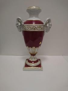 Váza s úchytkami 17 x 12 x 28 cm, Purpur, Vázy Duchcov 