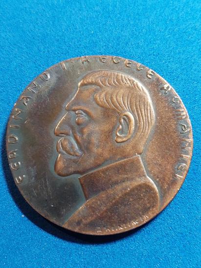 Pamětní medaile Rumunská 1921,40mm,24gramů - Sběratelství