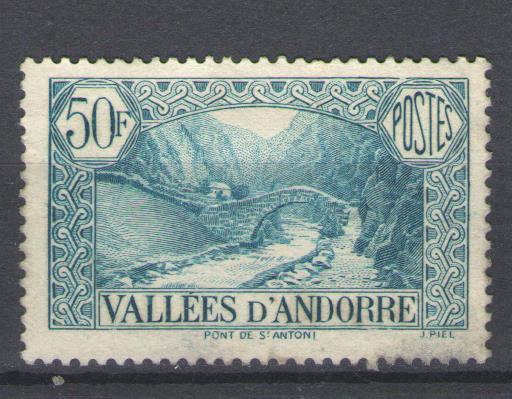 Francouzská Andorra 1937/1943 - Známky