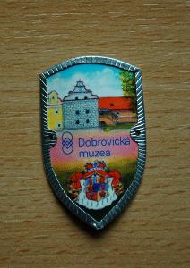 Turistický štítek na hůl Dobrovická muzea Dobrovice