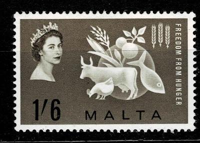 Malta 1963 Mi 282** osvobození od hladu - Nr.Z8
