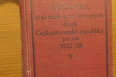 Ročenka státních a soukromých drah Československé republiky 1937/1938 