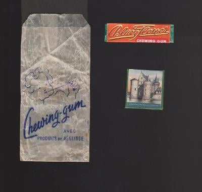 žvýkačkový obal CHEWING GUM - FRANCIE 1947 - žvýkačka + pastilky Loire