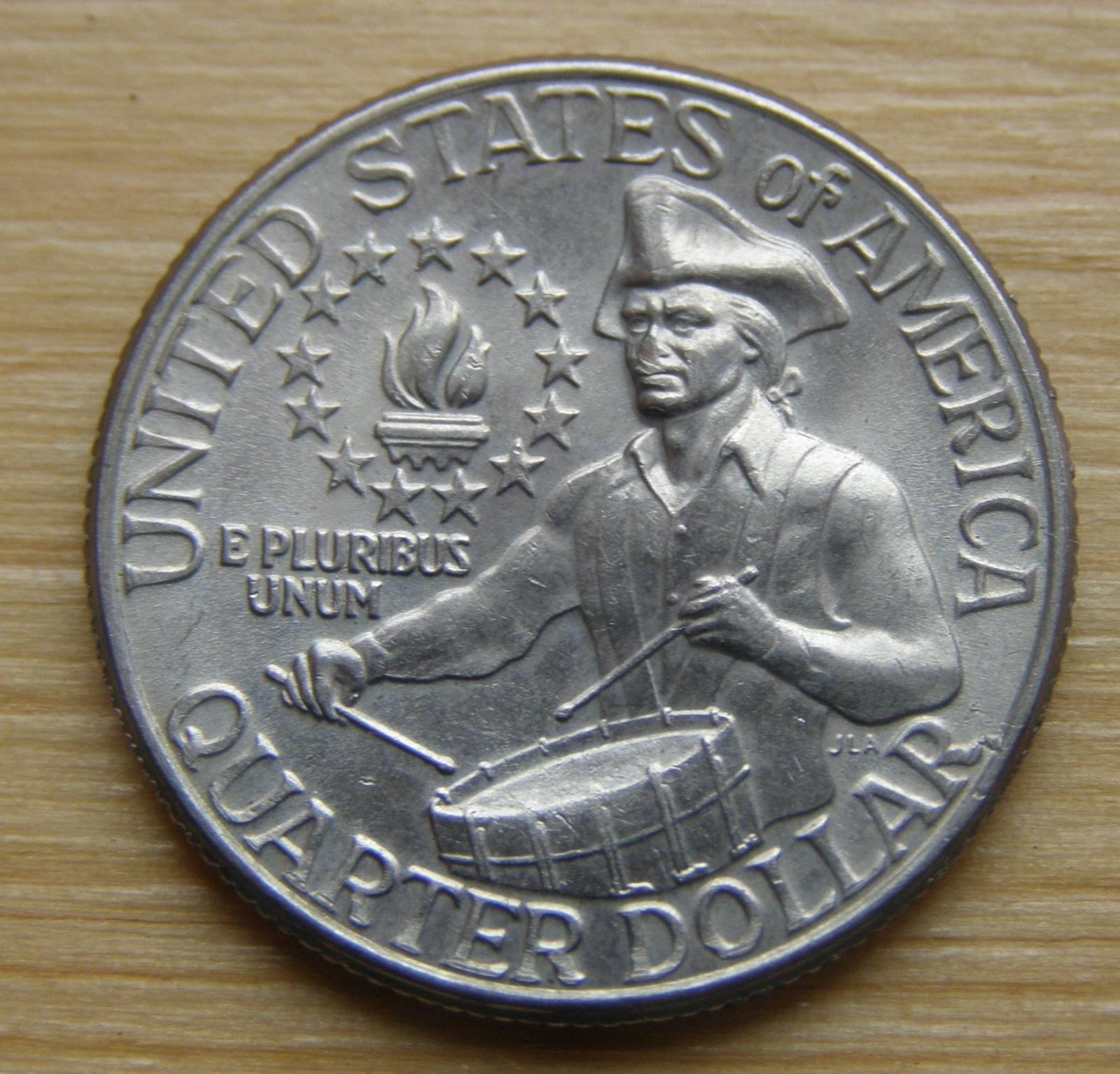 Mince USA Ag - 1/4 dolar 1976 "Washington Quarter"; stav viz fota - Numismatika