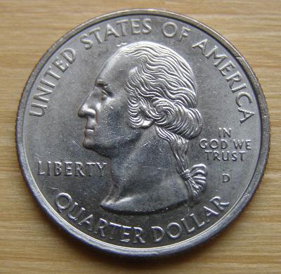 Mince USA - 1/4 dolar 1999 D "CONNECTICUT 1788"; stav viz fota