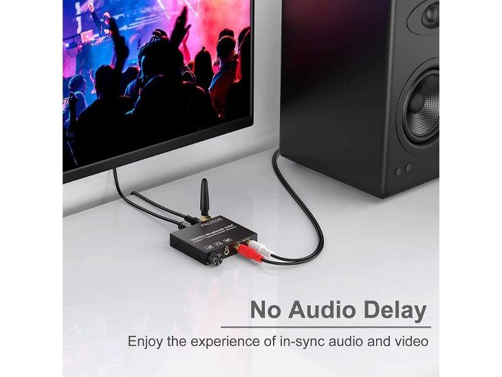 PROZOR 192kHz digitálně analogový audio převodník s 5.0 Bluetooth přij