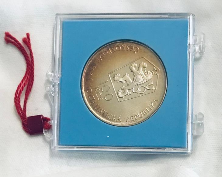 🌶Vzácná stříbrná mince 100Kčs PROOF 1987 v Banské Štiavnici , 3.923ks - Numismatika Česko