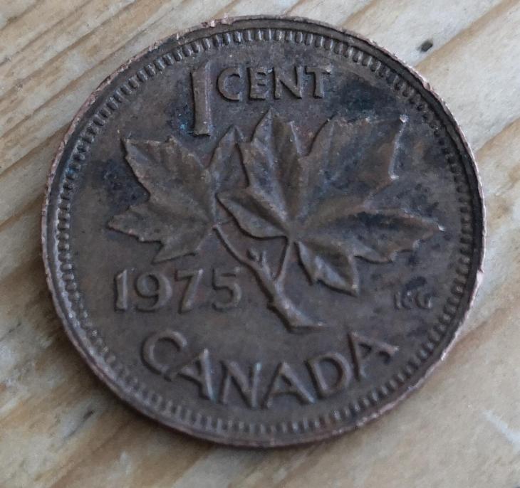 KANADA 1 CENT 1975 VF - Severní Amerika numismatika
