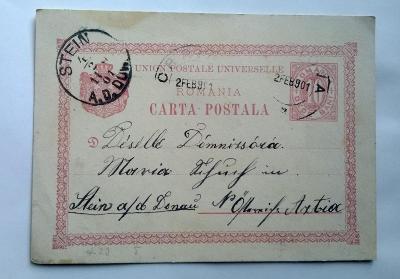 Rumunsko, 1901, koresp. lístek