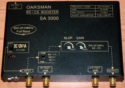 Oarsman SA 3000, zesilovač satelitního signálu