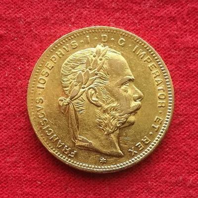 8 zlatník 1879 František Josef I. rakouská ražba !!!