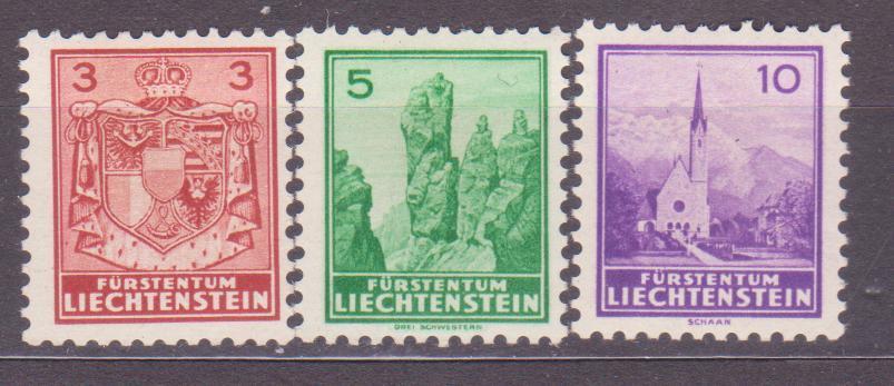 Lichtenštejnsko, STARÉ ZNÁMKY, 1934 rok, VYPRODEJ od 1 Kč - Známky