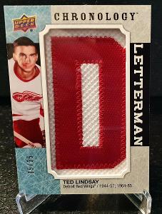 UD CHRONOLOGY LETTERMAN TED LINDSAY PATCH /35