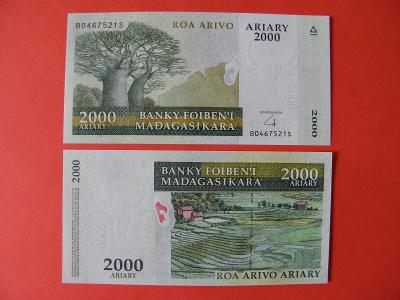 2.000 Ariary ND(2009) Madagascar - sig.6 - P90b - UNC - /T70/