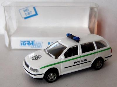 Plastový model Igra - Škoda Octavia Combi POLICIE - měř. 1:87 (HO)
