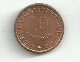 10 Centů Portugalská  Indie 1958 / vyhledávaná