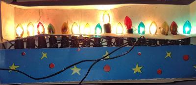 Retro Krabice Vánočních elektrických svíček Narva