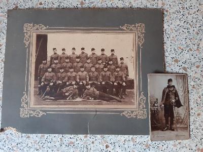 R.U. Huláni Bohdaneč, dvě kabinetní fotografie od jednoho majitele. 