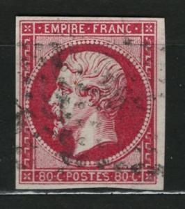 FRANCIE - NAPOLEON - 1853 - Mi. 16 - ražená 