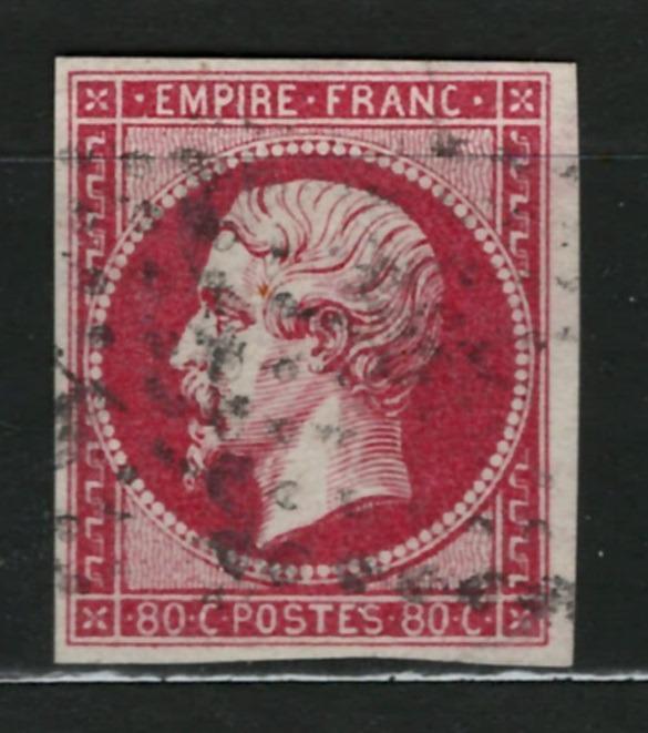 FRANCIE - NAPOLEON - 1853 - Mi. 16 - ražená  - Známky