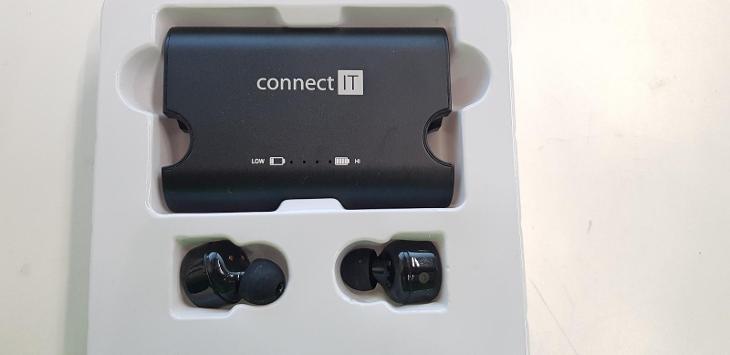 Bezdrátová sluchátka CONNECT IT True Wireless HYPER-BASS černá