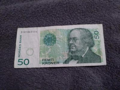 50 kroner Norsko 1998.