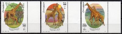 Somálsko-Žirafy 2000**  Michel 808-810 / 15 €