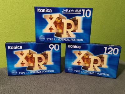 Audiokazety Konica,různá minutáž,celkem 3 ks.,jap.trh