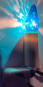 Vánoční elektrické svíčky Žárovka modrá Plamen Originál Tesla s vadou