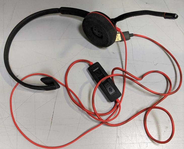 Nefunkční a pouze pro podnikatele: Sluchátka Plantronics 3210, USB-A - Sluchátka, mikrofony