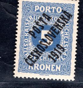Pč 1919/81, typ I, doplatní malá čísla, modrá 5 K, zk. Vrba/19.74868