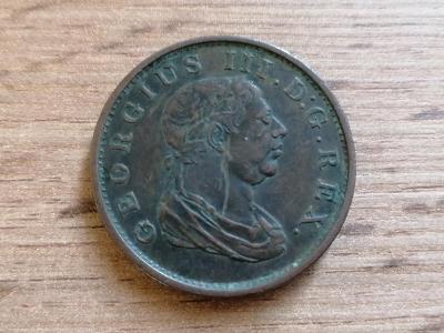 1813 vzácná koloniální mince Britská Guyana 1 Stiver Jižní Amerika
