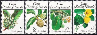 Kokosové ostrovy ** Mi.198-201 Rostliny