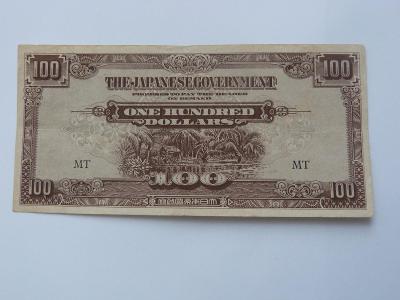 Japonsko - Military - 100 Dollars / Malaya / 1942