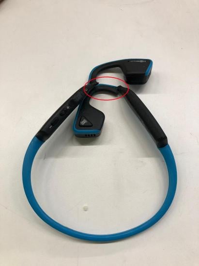 Bezdrátová sluchátka AfterShokz Trekz Titanium modrá - Sluchátka, mikrofony