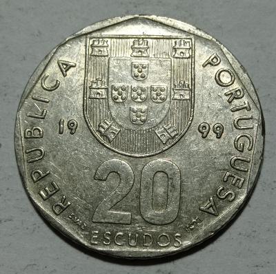 Portugalsko 20 escudos 1999 KM# 634