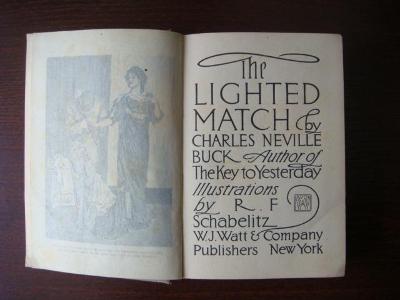 Kniha; knížka; THE LIGHTED MATCH; Buck; román; Anglie; Anglická