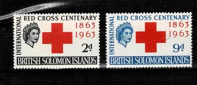 SBr.Solomon Islands 1963 Mi 102/3* 100.let červeného kříže - Nr.z8