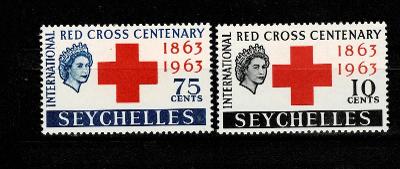 Seychelles 1963 Mi 213/4** 100.let červeného kříže - Nr.z8