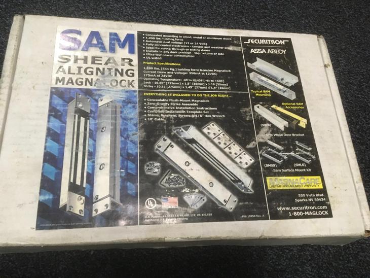 Dveřní magnet Assa Abloy Securitron Magnalock SAM 544kg nepoužitý - Ostatní elektronika