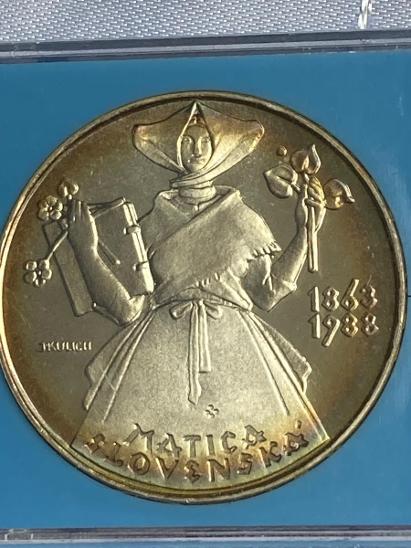 500 Kčs Matica slovenská1863-1988 stříbrná mince
