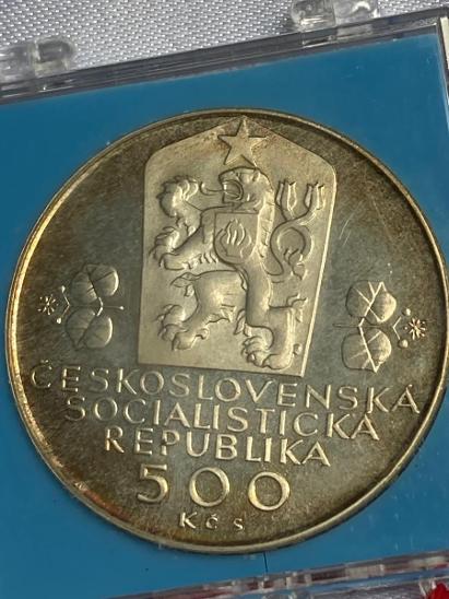 500 Kčs Československá federace 1968-1988 stříbrná mince - Numismatika Česko