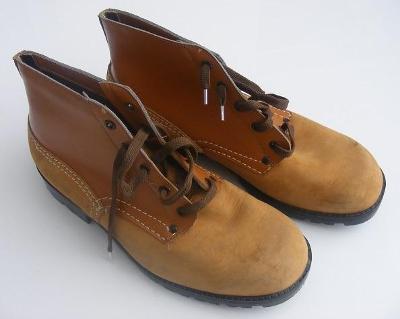 Staré pracovní boty vel.28 - / nepoužité / - retro